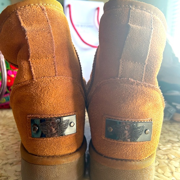 IiJin Women’s Faux fur lined ankle boots - Picture 2 of 4